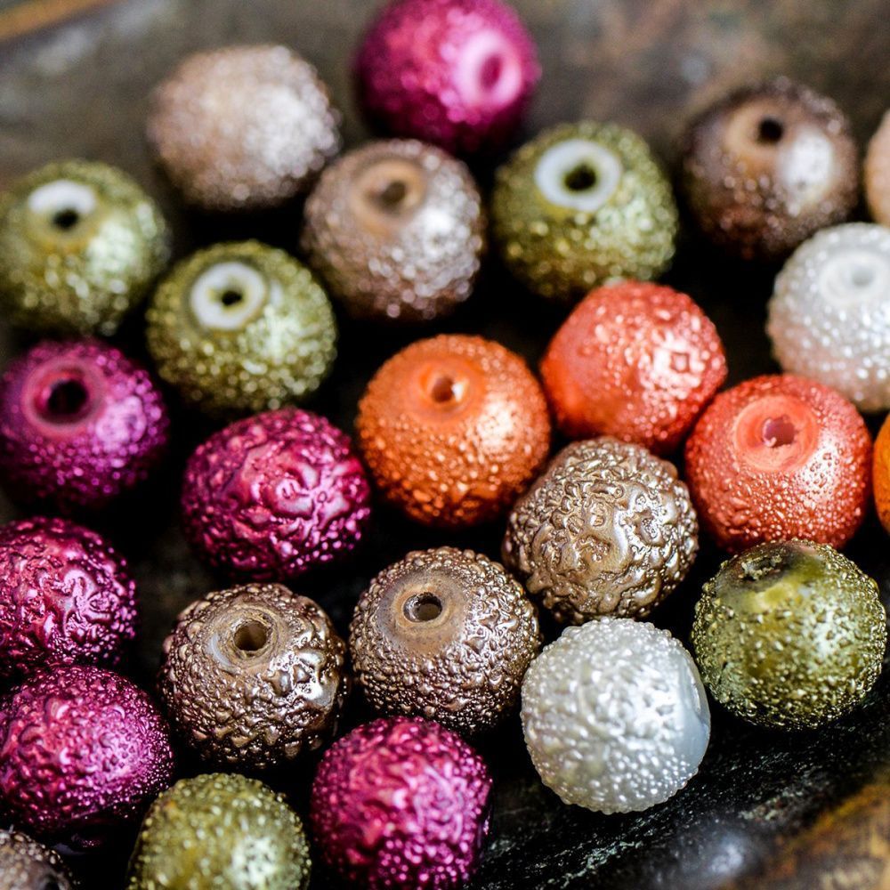 бусина, мокрый жемчуг, стекло, цветовой микс, 10  мм