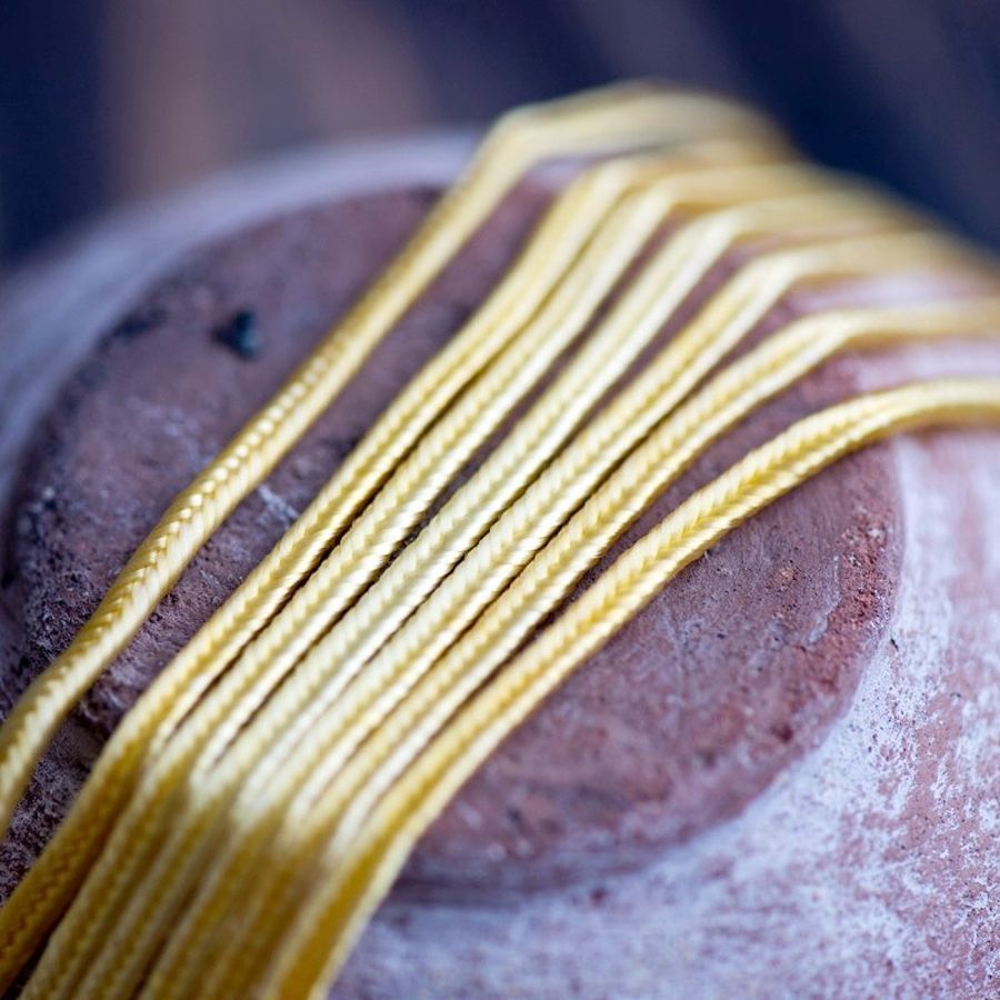 сутаж, желтый, 3х1 мм (уп 5 м)