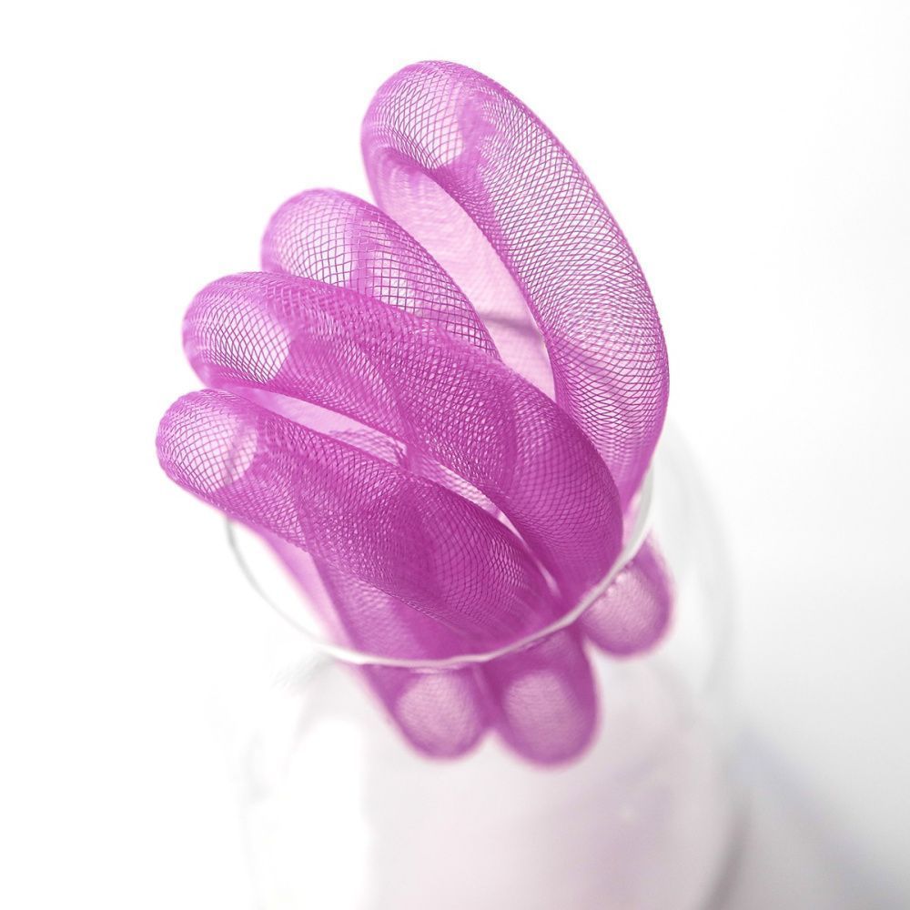 ювелирная сетка, пластик, цвет лиловый, диаметр 16 мм