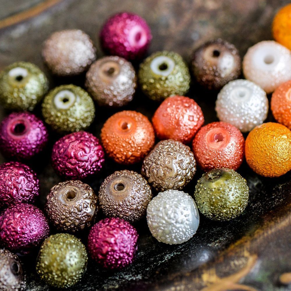 бусина, мокрый жемчуг, стекло, цветовой микс, 10  мм
