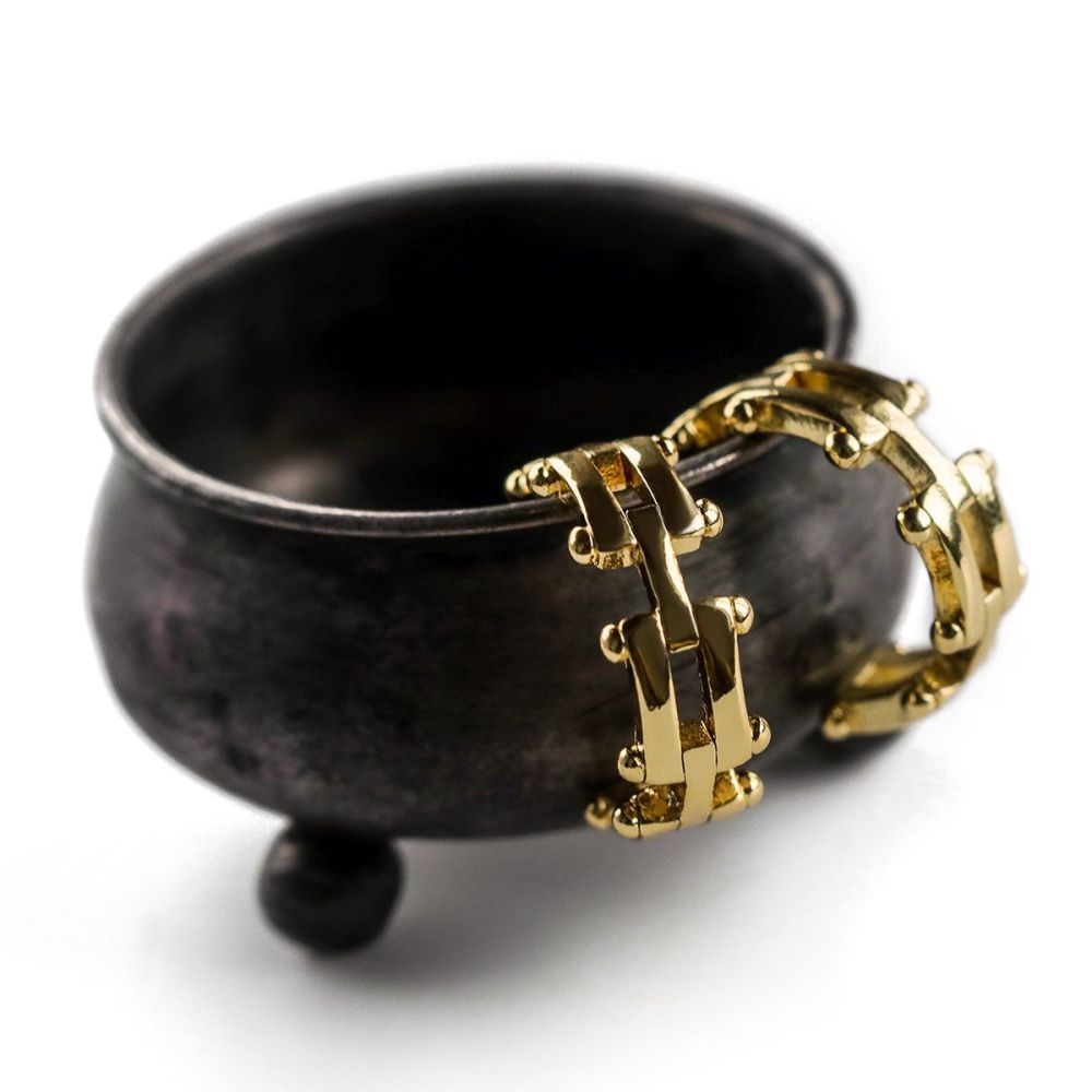 пуссеты "маритим", позолоченные, 20x21x8 мм