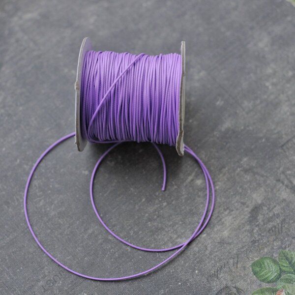 шнур вощеный, цвет лавандовый, 1 мм