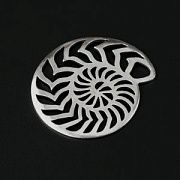 Подвеска металл "Нектон", цвет античное серебро, 63.2x57.6x2.5 мм