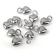 Подвеска металл "Харти", покрытие платина, 9.5x7.5x3.5 мм