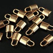 Подвеска сталь "Замок амбарный", позолота, 13x8x5 мм