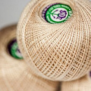 Нить хлопковая "Ирис", цвет 5902 - золотисто-бежевый, 25 г