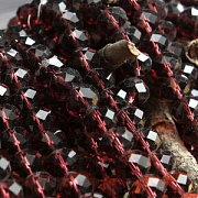 Бусина, стекло абакус 12, граненая, цвет корицы, 12х8 мм