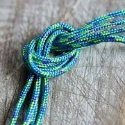 Шнур, полиэстер, паракорд, цвет бирюзовый в крапинку, 2 мм  