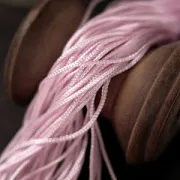 Шнур, полиэстер, цвет розовый, 1 мм, уп 26 м  