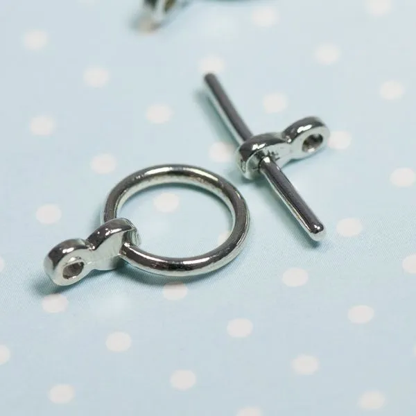 Замочки тоггл "торро", цвет платина, 19x12x3 мм