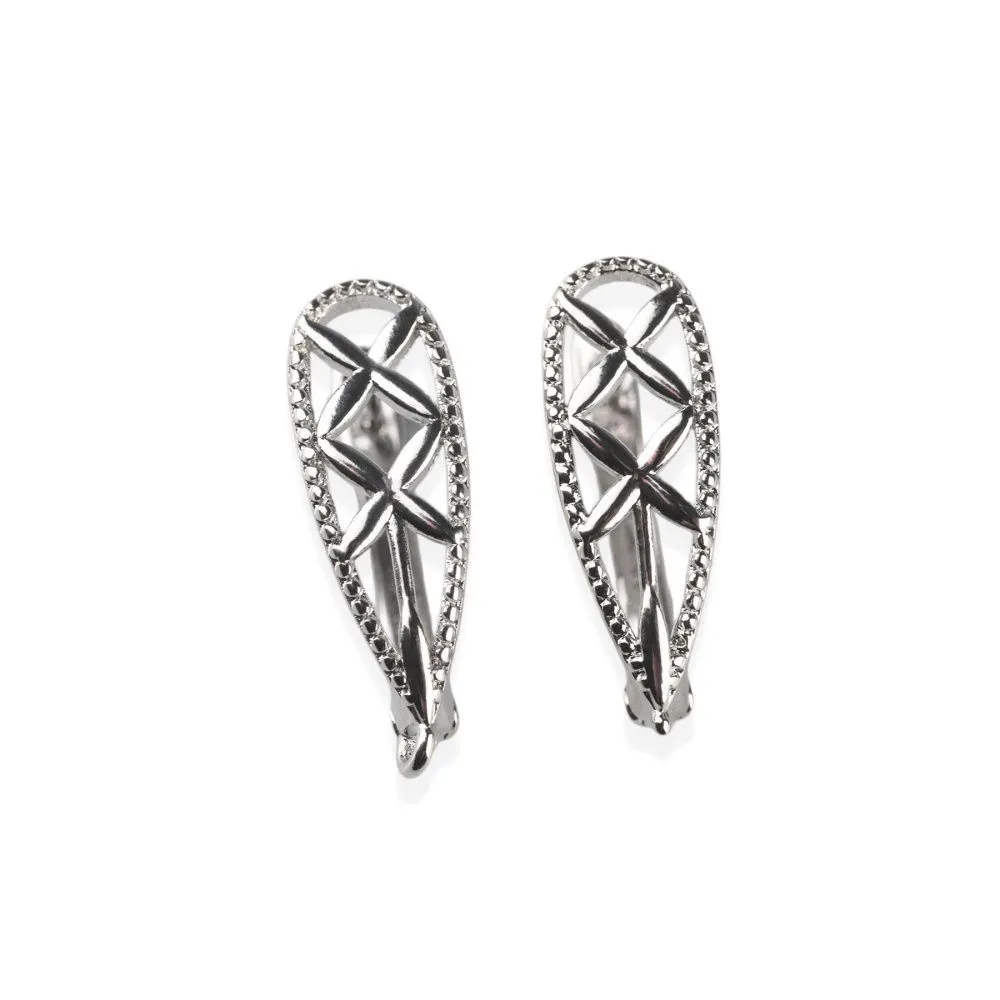 швензы "флай", покрытие платина, 21.5x12x7 мм 