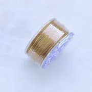 Нить для бисера полиэстер, цвет золотистый, толщина 0,1 мм, 45.5 метров