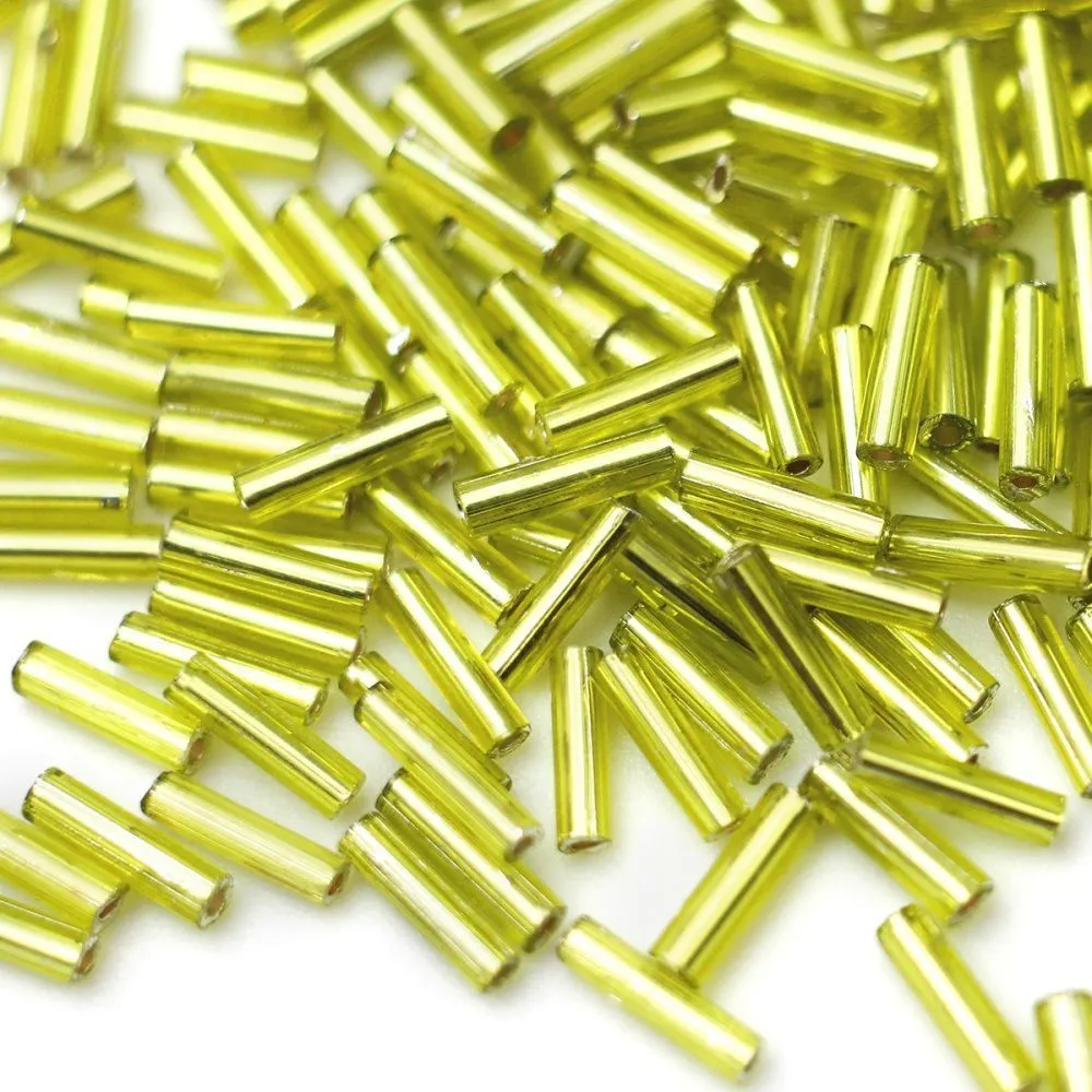 бисер "радуга", цвет шартрез/сереберение, 3"rb (уп 7 г)