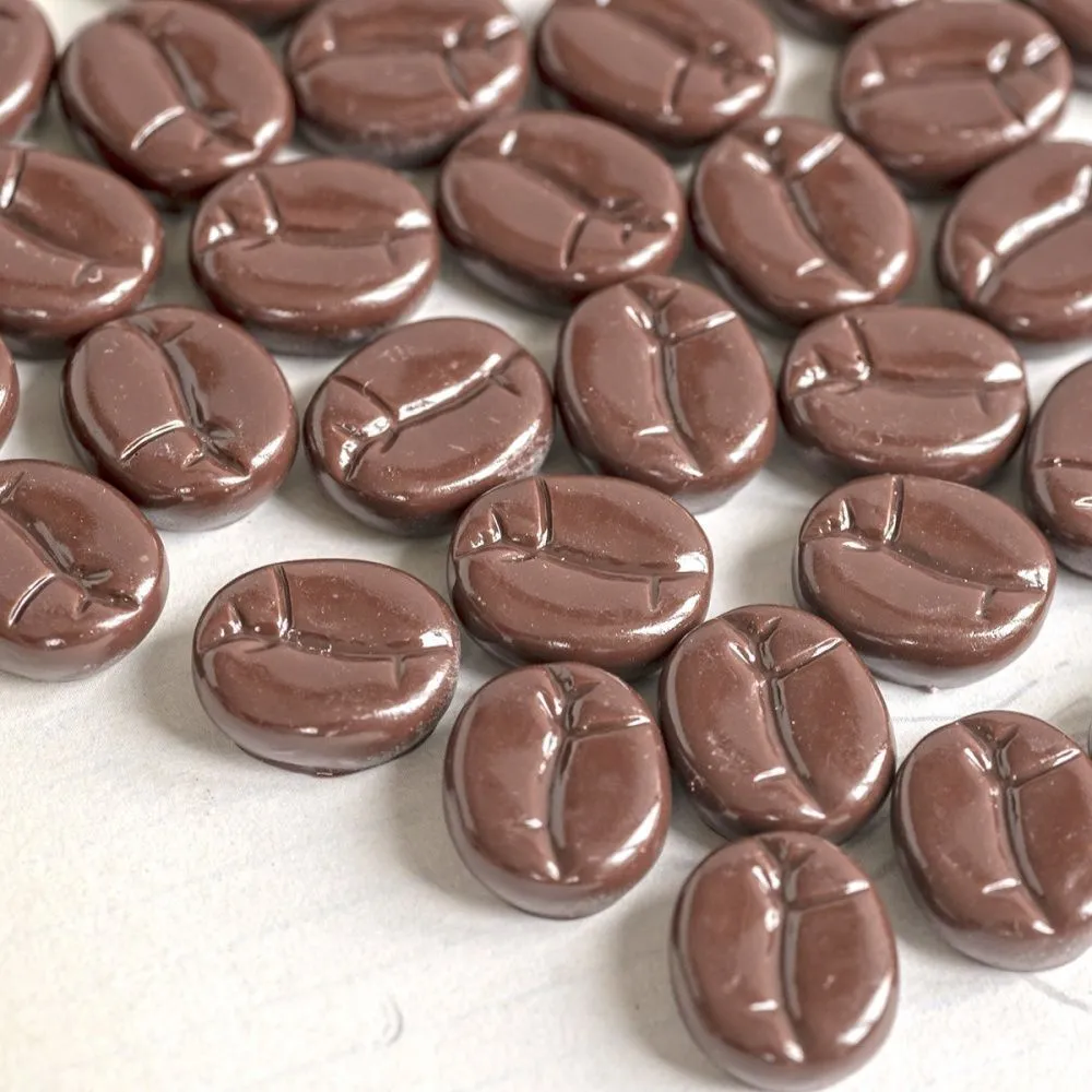 кабошон из смолы "кофе", цвет коричневый, 16x13x6 мм