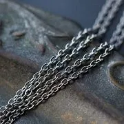 Цепочка "Кросс 304", цвет стальной, звено 2.6x2x0.5 мм