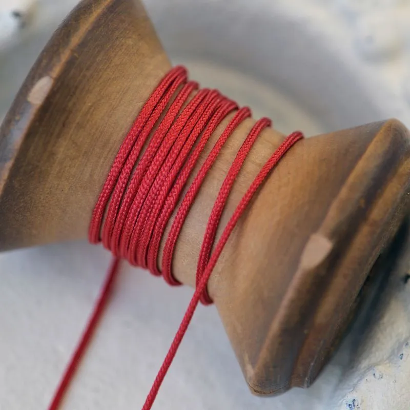 шнур, полиэстер, цвет красный, 1 мм  