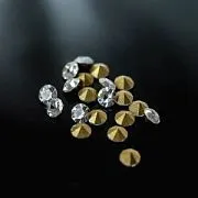 Стразы ювелирные, стекло, цвет Crystal, 3.4-3.5 мм (уп 20 шт)