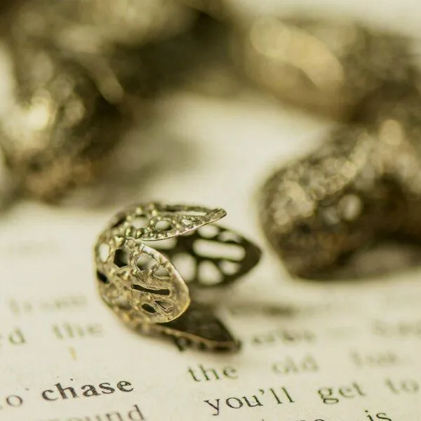 колпачок для бусин "бутон", цвет античная бронза, 11x10x12 мм