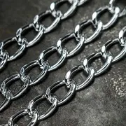 Цепочка "Фацет", алюминий, цвет серебро, звено 10x6.5x1.8 мм