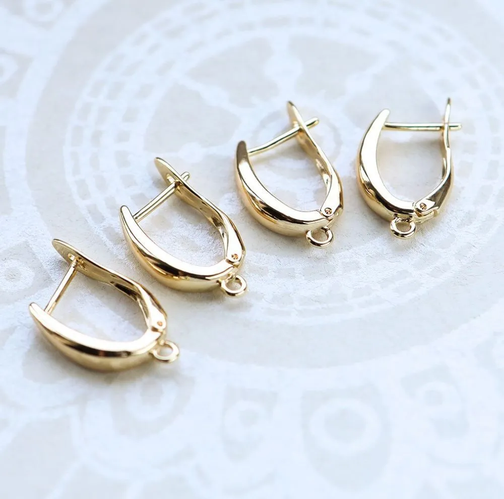 швензы "алисия", позолота, 21x12x3.5 мм 