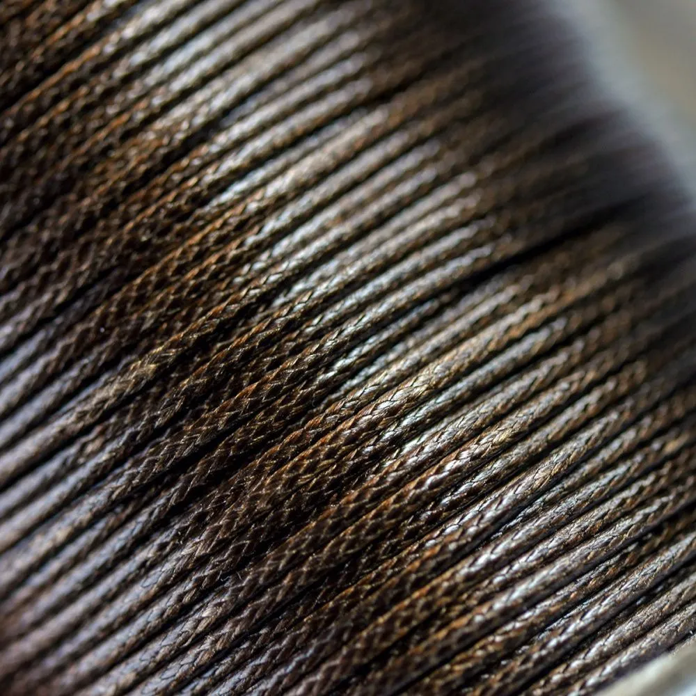 шнур вощеный, цвет светло-коричневый, 1 мм