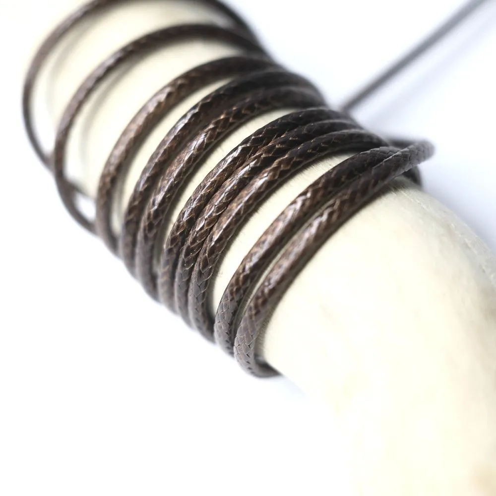 шнур вощеный, цвет кофе, 2 мм