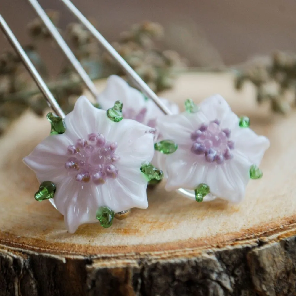 бусина, мурано "флоксы", фигурная, 20х19 мм