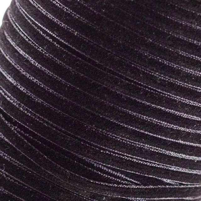 лента, бархат, цвет черный, ширина 2.7-3 мм ленты