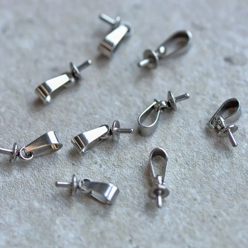 бейл "гвоздик с подвесом", 304 stainless steel, 12x4 мм