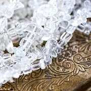 Бусина горный хрусталь осколки, цвет прозрачный (уп.20 г)