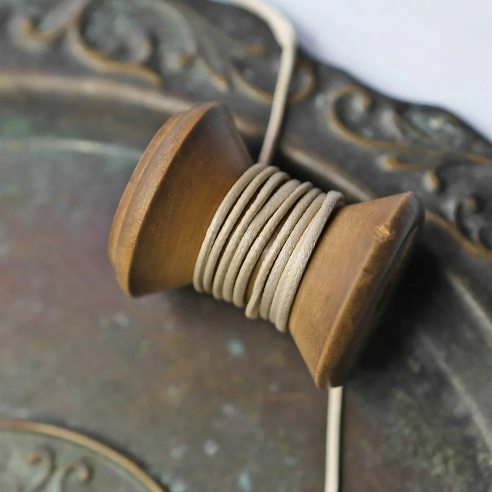 шнур вощеный, цвет бежевый, 1.5 мм