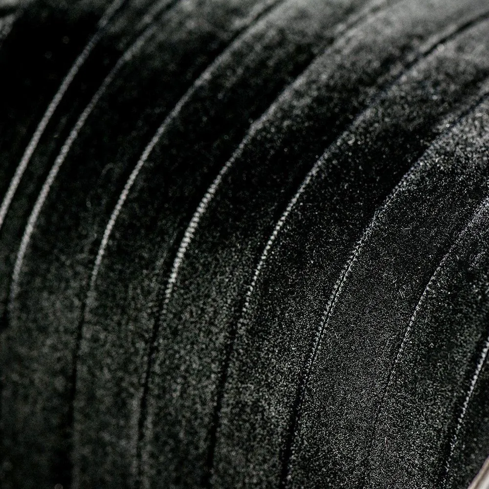 лента, бархат, цвет черный, ширина 12.7 мм ленты