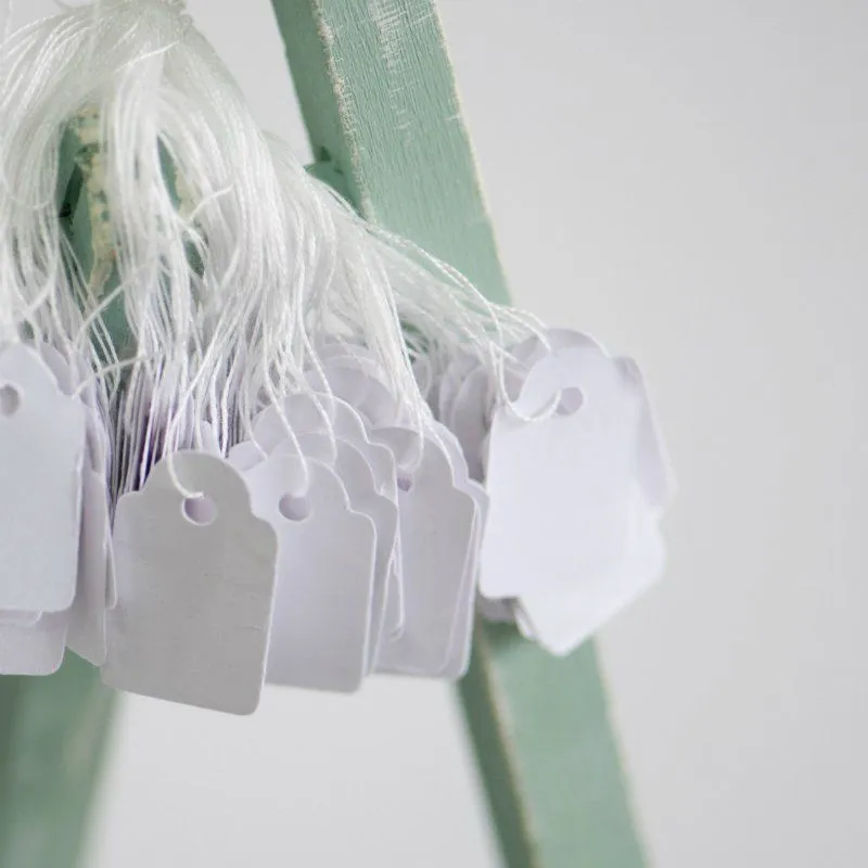 ярлык на тесьме, теги, 23х13 (уп 100 шт)