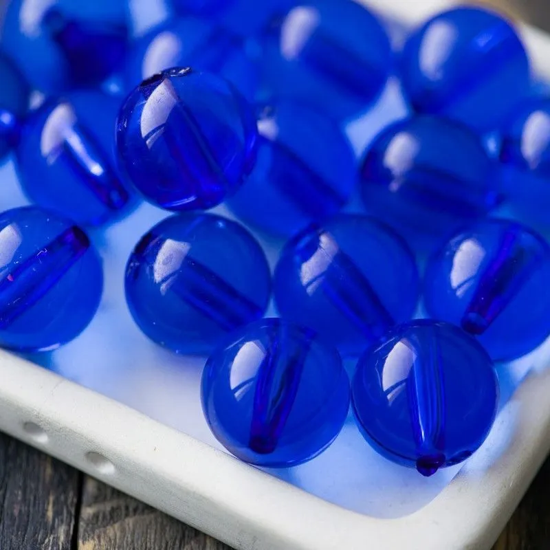 бусина, акрил 20, цвет синий, 20 мм