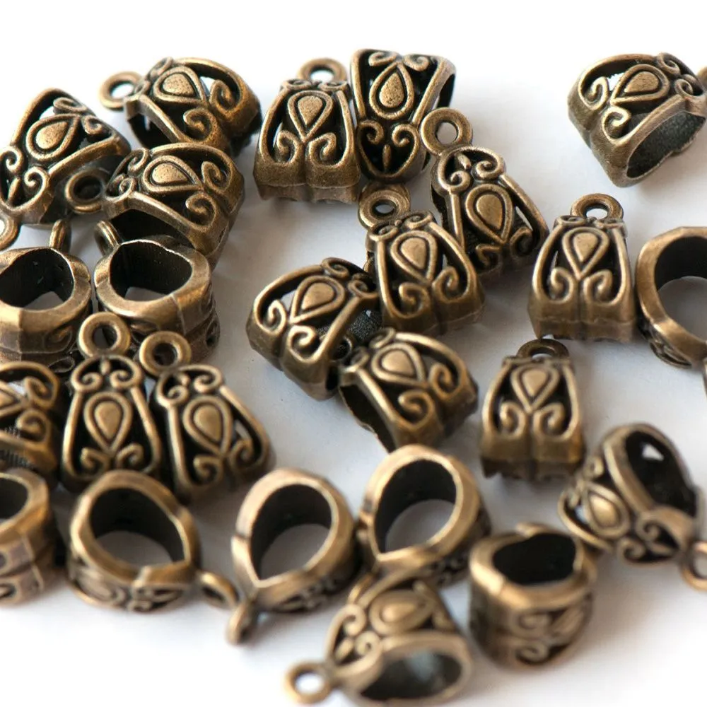 бейл "бута", цвет античная бронза, 13.5х8х8.5 мм