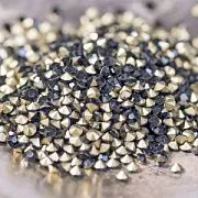 Стразы горный хрусталь, цвет черный, 2.8 мм (уп 10 шт)