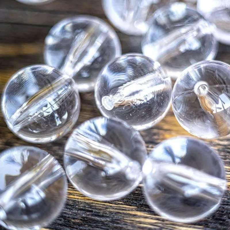 бусина, акрил 24, цвет прозрачный, 24 мм