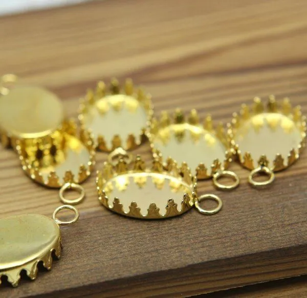 сеттинг овальный "локи", цвет золото, 24x15 мм