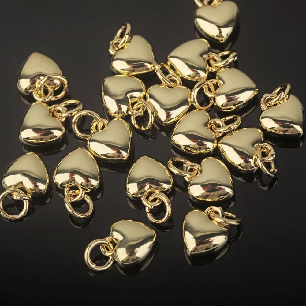 подвеска металл "харти", позолота, 9.5x7.5x3.5 мм