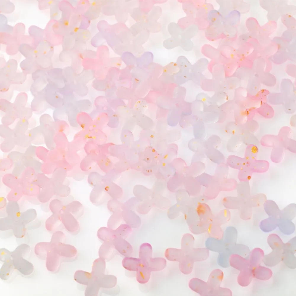 бусина, акрил "колокольчик", матовая, цвет желтый, 14x10 мм