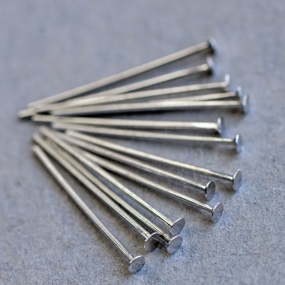 пины-гвоздики, покрытие платиной, 20.5х0,7 мм