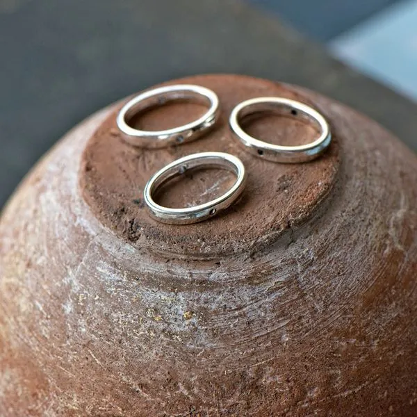 рамка для бусин "овал", цвет серебро, 19х14.5х3 мм