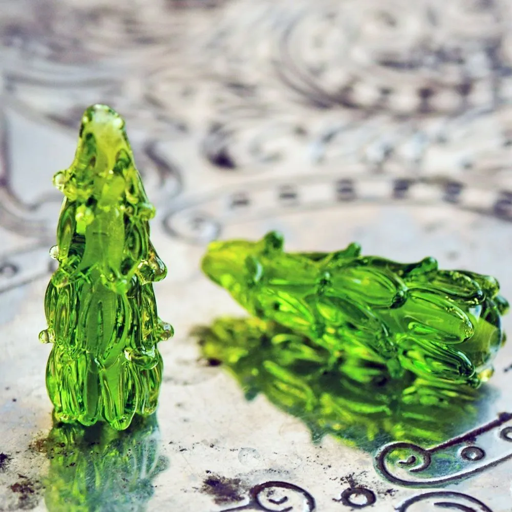 бусина, мурано "ёлочка-иголочка", фигурная, 22х14 мм