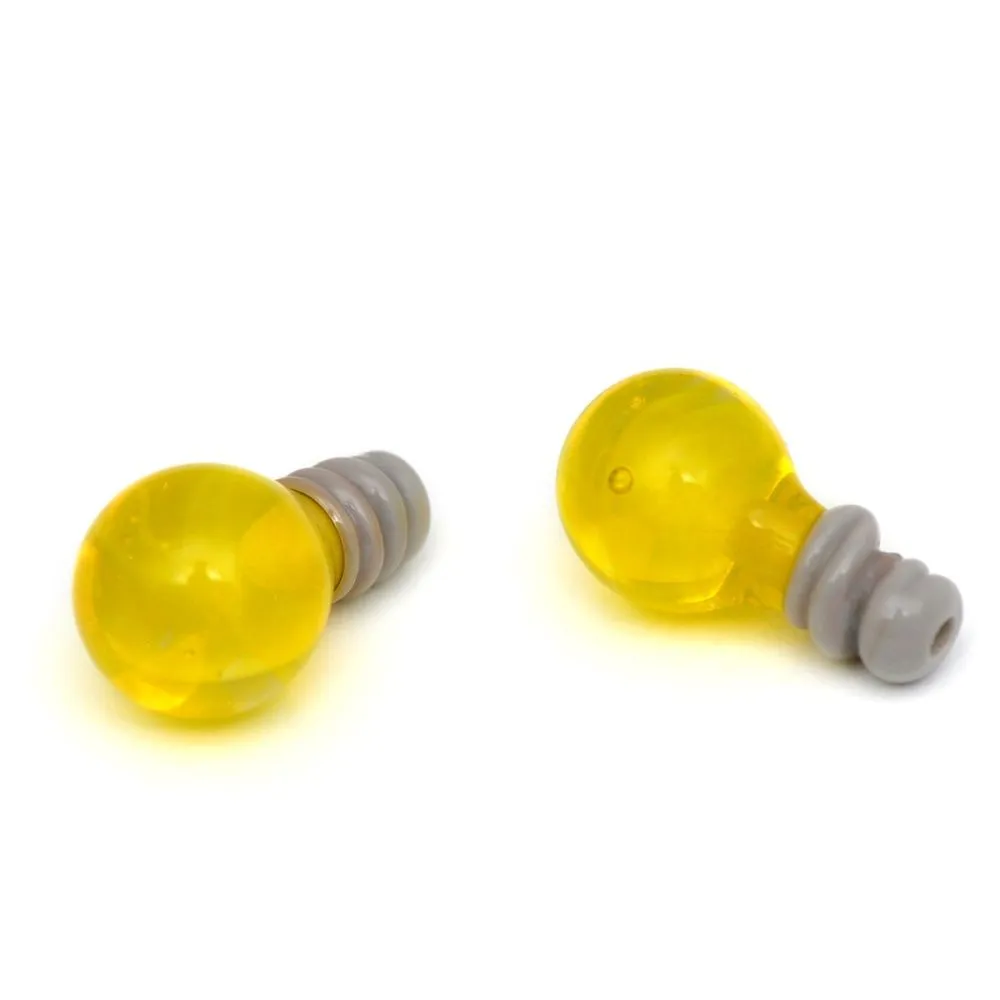 бусина, мурано "лампа эдисона", фигурная, стекло,19х11 мм