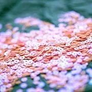 Пайетки плоские, розовый радужный, 4 мм