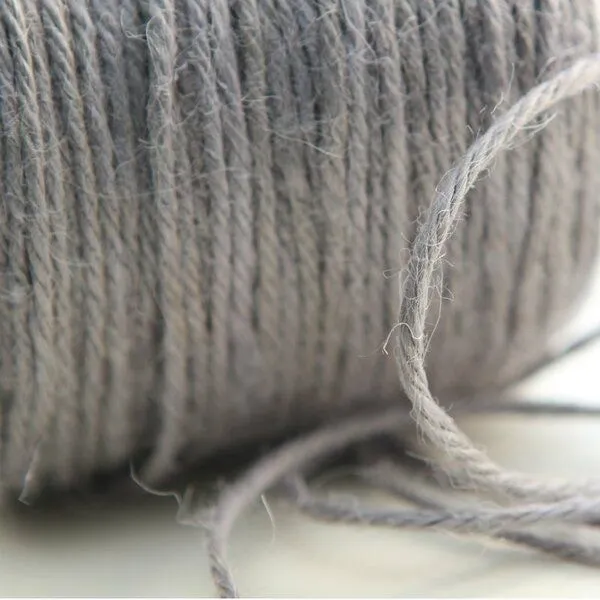 шнур конопляный, цвет серый, 2 мм (уп 5 м)