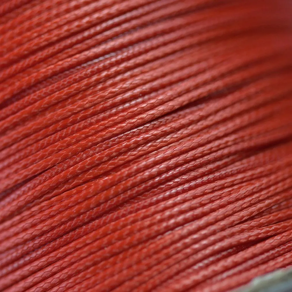 шнур вощеный, цвет красный, 0.5-0.8 мм