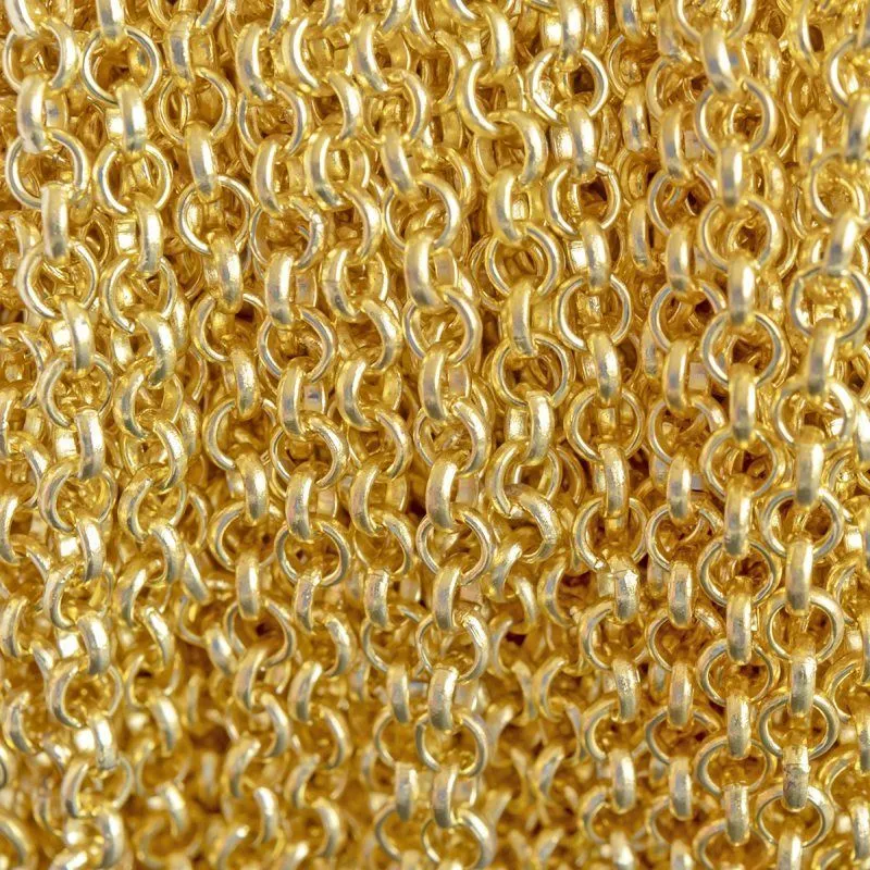 цепочка "раунд", цвет золото, звено 4х1 мм