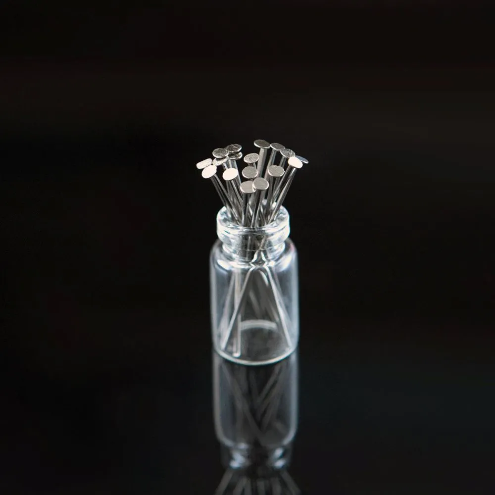 пины-гвоздики, цвет платина, 35х0.7 мм (уп ок. 210 шт)